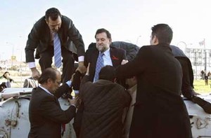 Accidentado vuelo de Rajoy